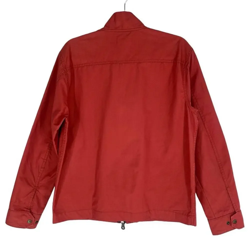 Taylor Stitch Cotton Bomber Jacket Size 40 Rust Orange Americana Heritage